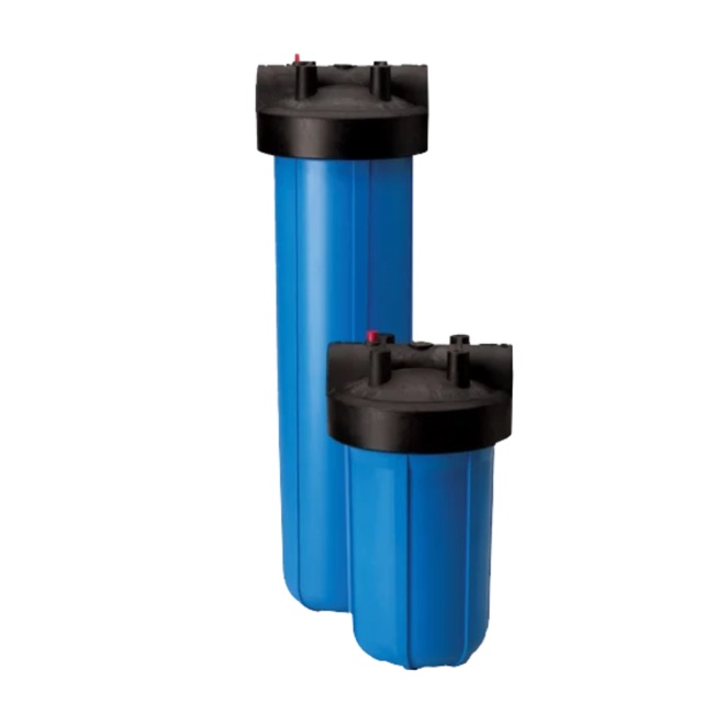 The sediment filter, first in line where the water comes in